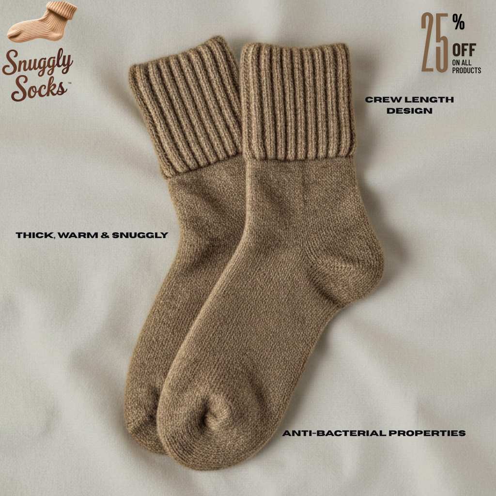Premium SnugglySocks™ elegant crew (5 Pack) + 1 BONUS Pair