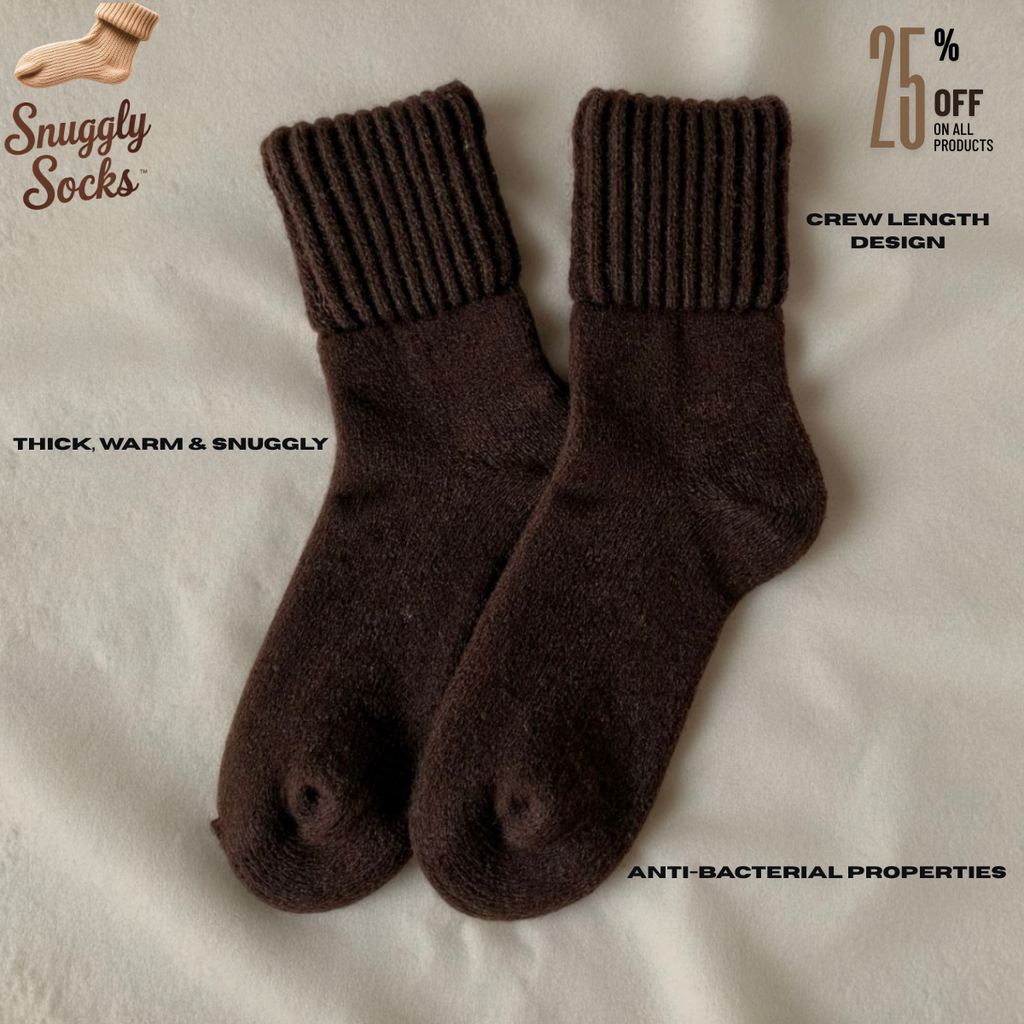 Premium SnugglySocks™ elegant crew (5 Pack) + 1 BONUS Pair