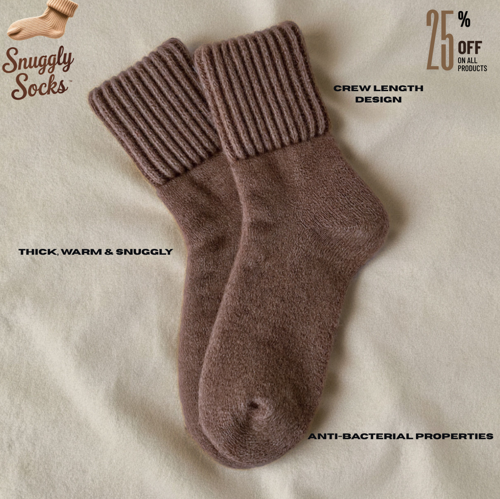 Premium SnugglySocks™ elegant crew (5 Pack) + 1 BONUS Pair