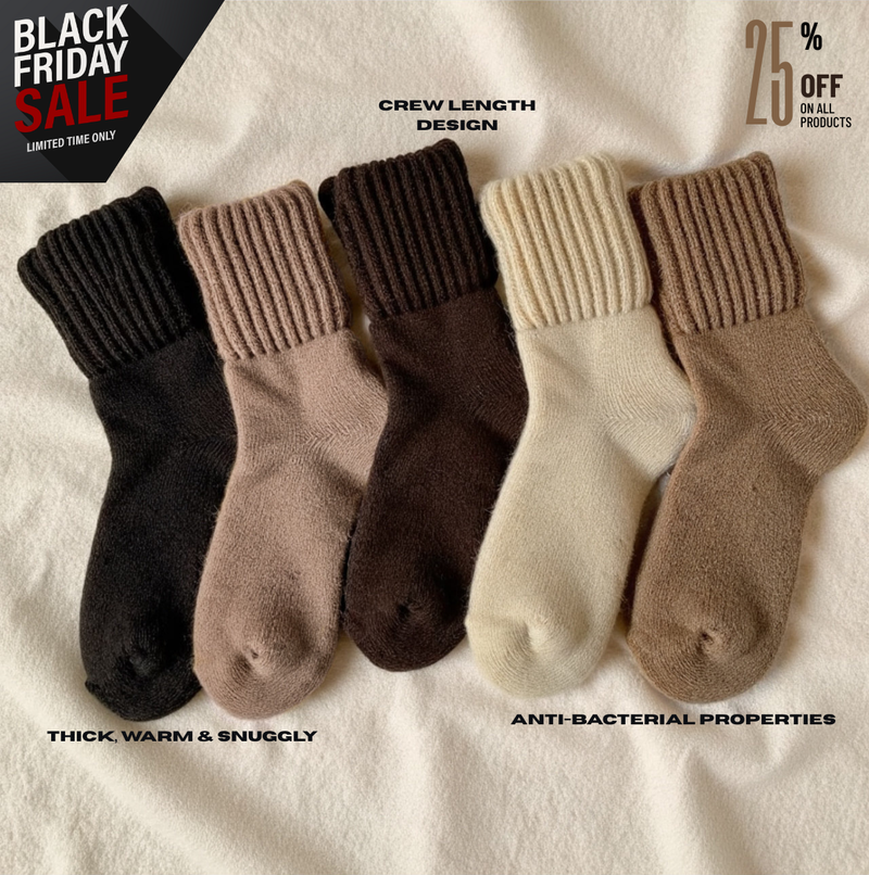 Premium SnugglySocks™ elegant crew (5 Pack) + 1 BONUS Pair